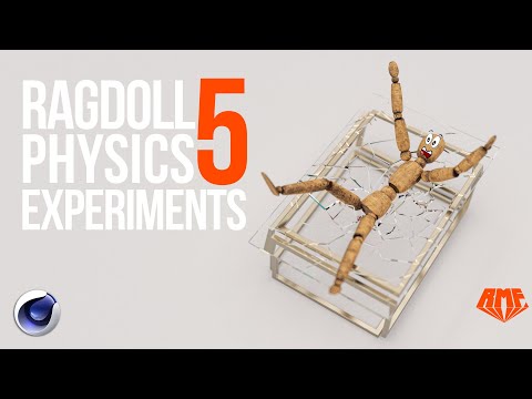 RagDoll Physics Experiments 5 | Yet more physics fun in Cinema 4D