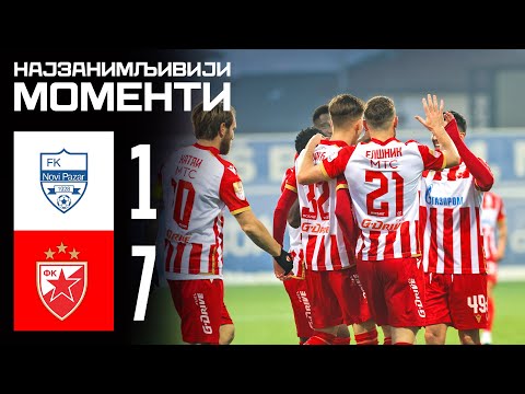 Novi Pazar - Crvena zvezda 1:7, highlights
