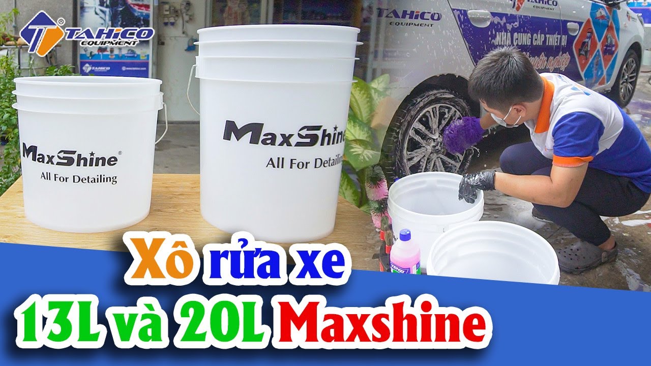 Xô rửa xe ô tô chi tiết Detailing Bucket MSB002 MaxShine 11