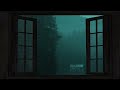1 Hour Heavy Rain Sounds For Sleep Study Relax Open Window Ambiance