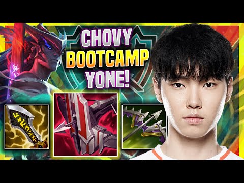CHOVY SUPER CRAZY YONE GAME IN WORLDS BOOTCAMP! - HLE Chovy Plays Yone MID vs Katarina!