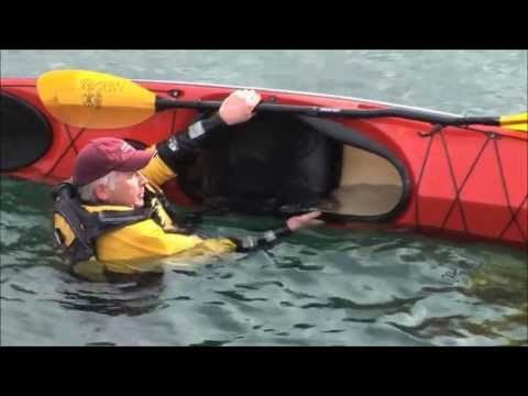 Paddle Float Re-enter and Roll Kayak Rescue