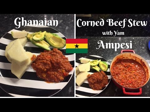 How to make Ghanaian Corned Beef Stew |with yam| |...