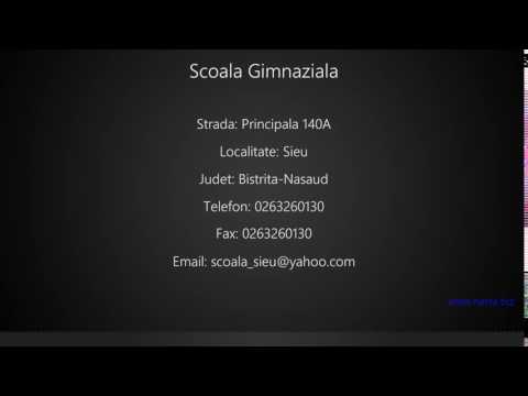 Scoala Gimnaziala Sieu