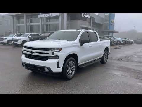 2021 Chevrolet Silverado 1500 Crew Cab Short Box 4-Wheel Drive RST in White for sale at Royal Chevrolet in Orangeville, ON