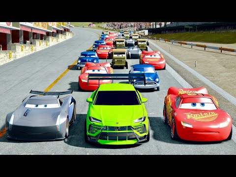 Lamborghini Urus GTR vs Cars Movie Characters at Highlands