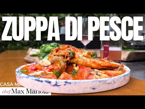 ZUPPA DI PESCE Veloce, GOLOSA ed Economica con Pane Tostato Croccante - Ricetta di Chef Max Mariola