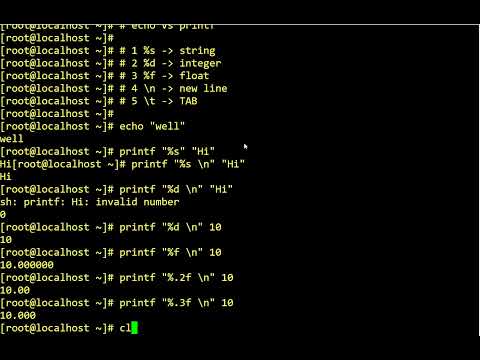Example - echo vs printf in bash