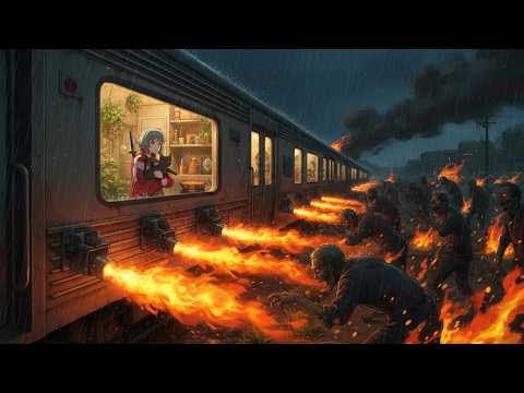 The Cozy Train Fought Back in the Zombie Apocalypse | Ghibli-Style Survival ASMR