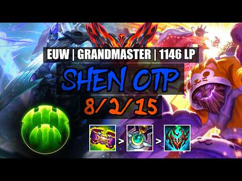 Shen OTP vs Maokai Jungle 8/2/15 | EUW Grandmaster 1146LP