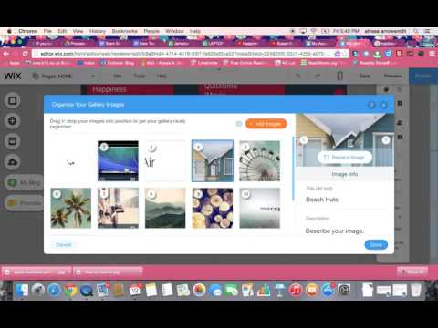 Editing Wix Photo Galleries