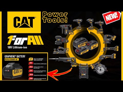 NEW CAT 18V Brushless Power Tools + 5Ah Graphene Battery 1st in the world for power tools!