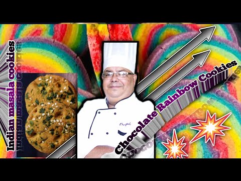 #Indian masala Cookies || Chocolate  rainbow cookies || Kids Favourite cookies.