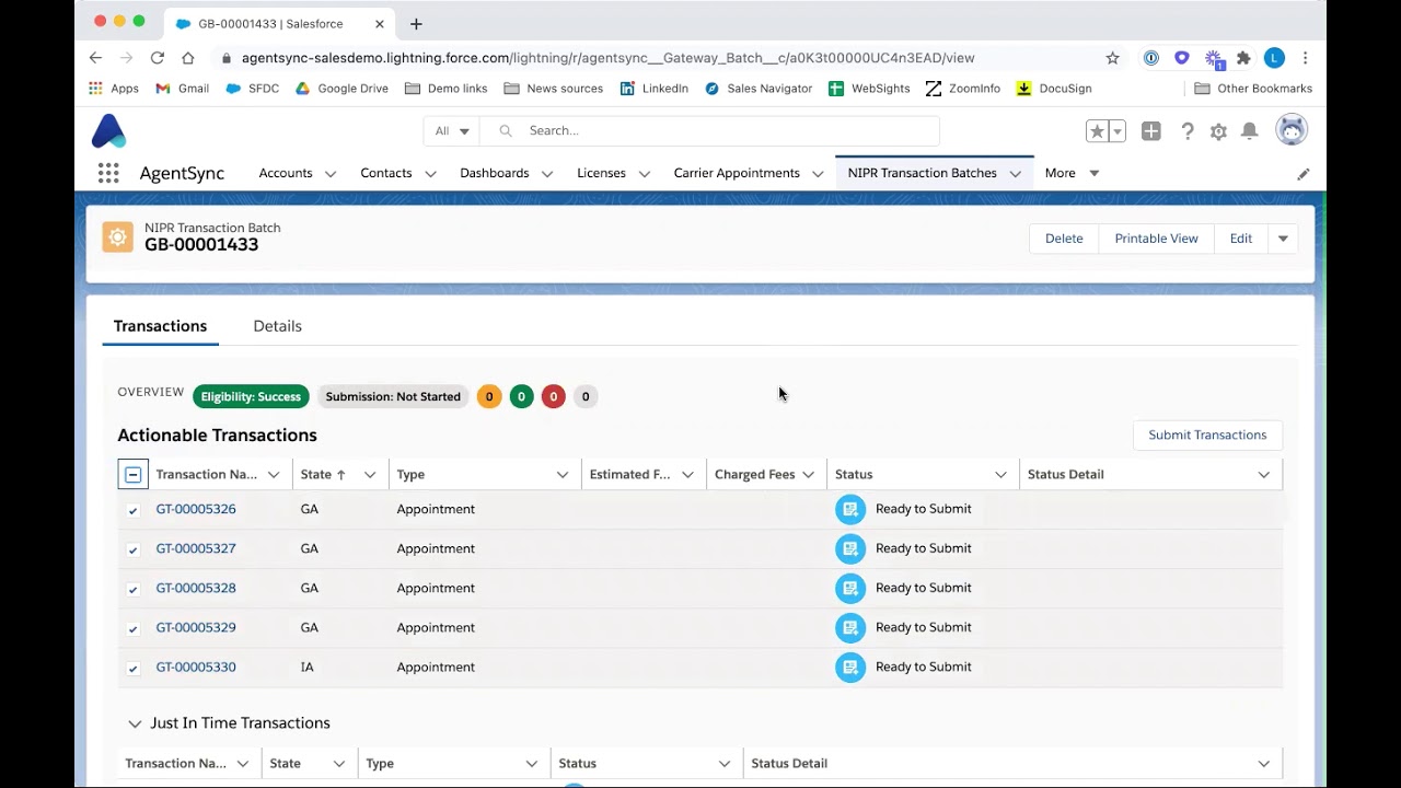Just in Time Appointments