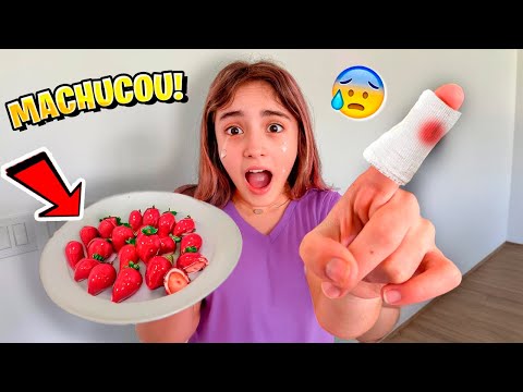 DEU TUDO ERRADO FAZENDO MORANGO do AMOR! *Deu MUITO ruim! Pai Também Vloga