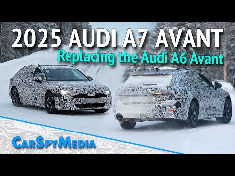 2025 Audi A6 Avant Prototype Spied Winter Testing Near The Arctic Circle - First Spy Video
