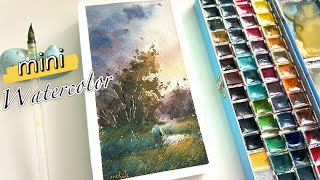 Slow down and enjoy the process of watercolor landscape painting