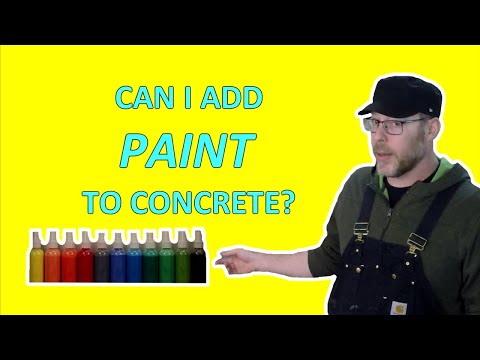 Can You Add Paint To Concrete Mix?