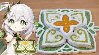 Osmanthus flowers tastes the same as I remember（00:10:58 - 00:12:03） - Share with Wanderer! Nahida’s specialty, "Halvamazd." Genshin Impact / 原神 ナヒーダのオリジナル料理「ハルヴァマズダ」再現