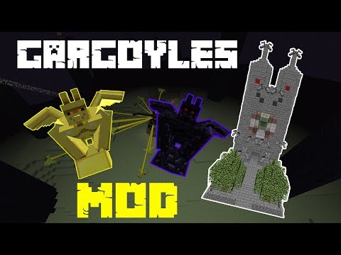 Minecraft | Gargoyles Mod | EPIC FLYING LASER BEAM GARGOYLES!