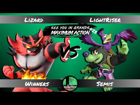 Lizard (Mii Swordfighter/Incineroar) vs LightRiser (Banjo & Kazooie) - Winners Semis - SUGMA #23