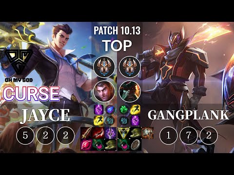 OMG Curse Jayce vs Gangplank Top - KR Patch 10.13