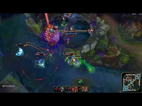 Bjergsen Fizz Triple Kill To Save The Game! (Korean Solo Queue)