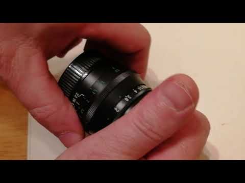 Lens Jupiter 8 aperture ring adjustment