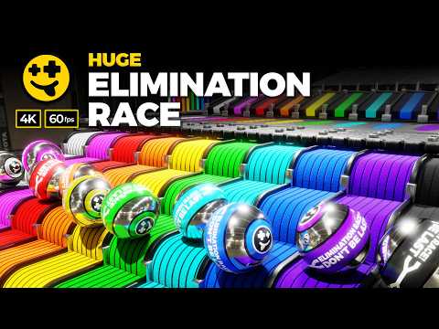 *HUGE* Elimination Race | #marbles #marblerun #marblerace #asmr #sensory #elimination