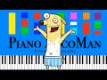 Almost Naked Animals Theme Song Slow Easy Medium Piano Tutorial 4K