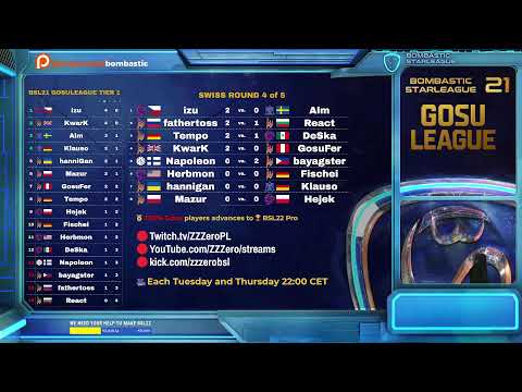 BSL21 GosuLeague - Round 4 of RO16 Swiss Group