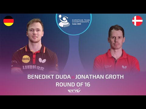 BENEDIKT DUDA (GER) vs JONATHAN GROTH (DEN) | European Championships - Round of 16 | Highlights