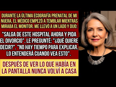 HISTORIAS REALES. El médico vio la ecografía de mi nuera y me rogó que me divorciara... Yo nunca...