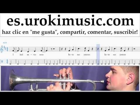 Tutorial de Trompeta Katy Perry - Into Me You See Clases Notas Parte#2 um-b927