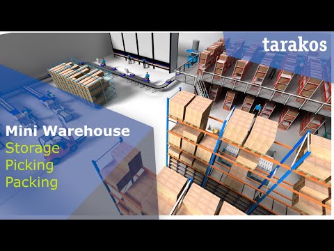 3D Warehouse Simulation for Intralogistics | 3D Animation Explainer | Tarakos