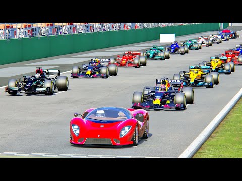 Thumbnail for De Tomaso P72 2022 vs F1 2021 Cars at Monza GP by De Tomaso