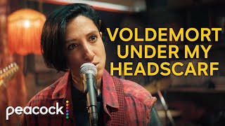 Streaming on: Peacock (Originally from Channel 4 in the UK)
Watch if you like: Derry Girls, Never Have I Ever, Girls5Eva
Run:  1+ Seasons (Renewed)
Part sitcom, part ode to punk music, this uproarious comedy is fresh, fun, and funny. It stars Anjana Vasan as Amina, a nerdy grad student who teaches guitar on the side. She hesitantly agrees to join the all-girl, all-Muslim punk band Lady Parts after the lead woman Saira agrees to set her up with her crush in return. But Saira, who is fierce and headstrong, ends up giving Amira a lot more than that by pushing her to work through her stage fright and become more confident in all aspects of her life. 
The show balances both the sweetness and toughness of the characters wonderfully and Anjana Vasan and Sarah Kameela shine as the leads Amina and Saira. The other women in the band are also well-developed, each bringing their own big personality to the band. Unlike so many tv shows in the past where Muslim characters were relegated to a one-dimensional side role, in We Are Lady Parts they are each allowed to be unique individuals, like in the real world. 
And then, on top of all of that, the music in this show absolutely rocks. Like, I would actually go see them in concert if they were a real band. The songs are original, and they also incorporate some of the show's humor, like in the clip above of the song "Voldemort Under My Headscarf." If that's not enough to get you interested, then I don't know what to tell you.
