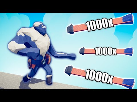 ICE GIANT vs 1000x OVERPOWERED UNITS - TABS | Totally Accurate Battle Simulator 2023
