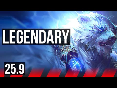 VOLIBEAR vs KAYLE (TOP) | Legendary | EUNE Master | 25.9