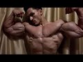 Young Bodybuilder Flexes Shredded Muscles Close Up