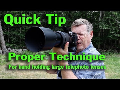 HOW TO HANDHOLD A LARGE TELEPHOTO LENS