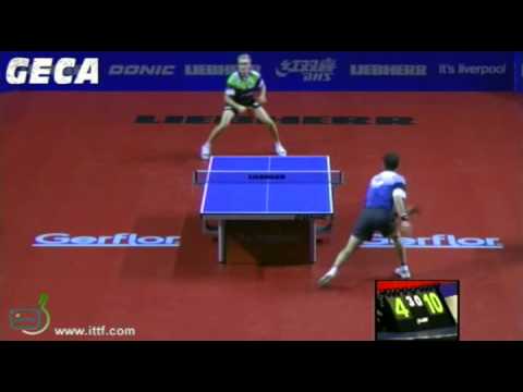 Timo Boll vs Adrien Mattenet[LIEBHERR Men's World Cup 2012]