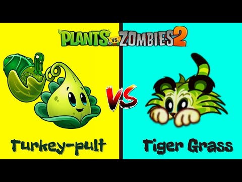 Premium Plants Turkey-pult vs Tiger Grass Platns vs Zombies 2