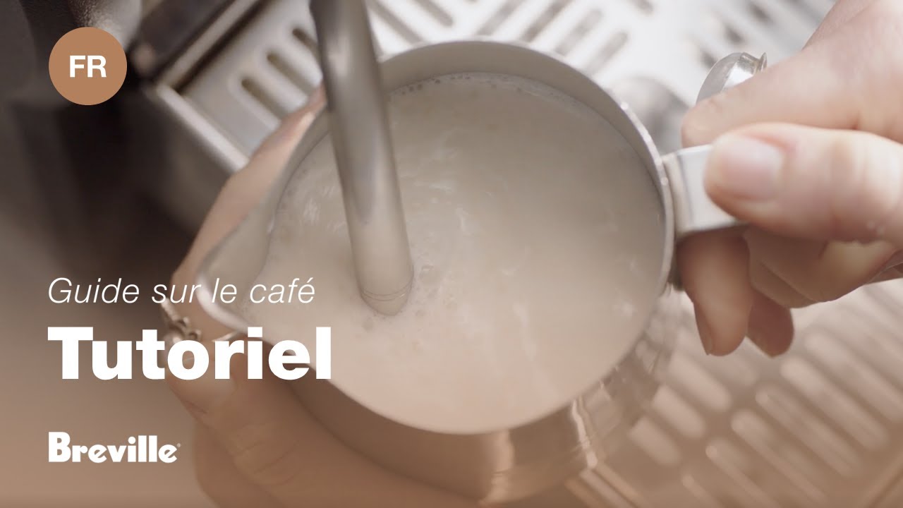 Guide didactique du café Breville - Comment produire automatiquement la micromousse de lait