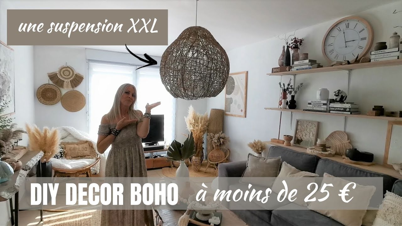 DIY DECOR BOHO I UN LUMINAIRE A MOINS DE 25 €
