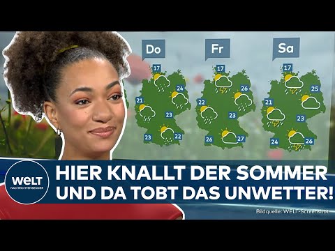 WETTER IN DEUTSCHLAND: Sommer-Hammer oder Wetter-Horror? So unfair zeigt sich das Wetter!