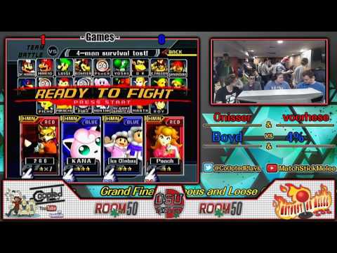 SSBM - ROOM 50 Doubles - GRAND FINALS - Onissr/Voorhese (RED) vs Boyd/4% (BLU) 720p