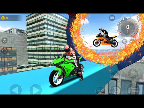 Extreme Bike Stunt Riding Simulator Gameplay #1 - Xtreme Motorbikes Video Game for Android IOS
