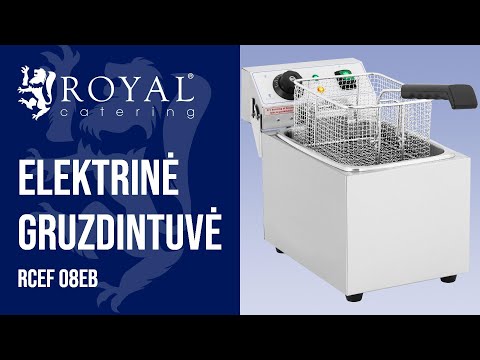 vaizdo įrašas - Elektrinė gruzdintuvė - 8 l - 230 V