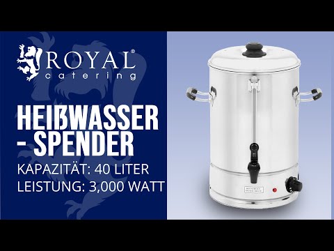 Video - Heißwasserspender - 40 Liter - 3.000 W